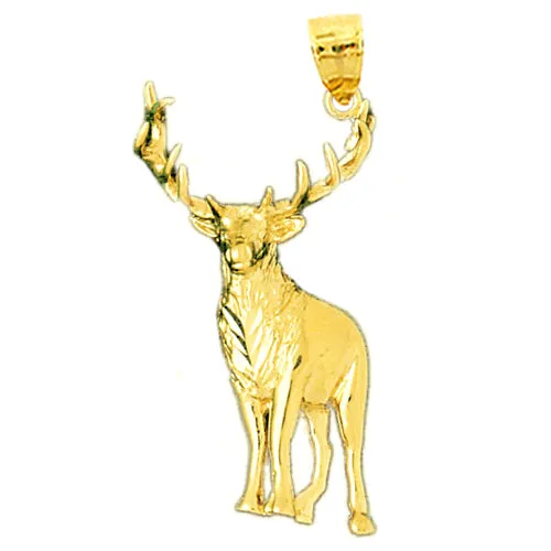 14K Gold Elk Pendant Goldia PreStyled Sets