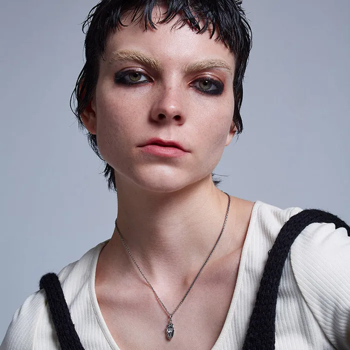 Necklaces Blackheadshop Rebellion Revolution Punk Style Pierced Ear Charm Necklace