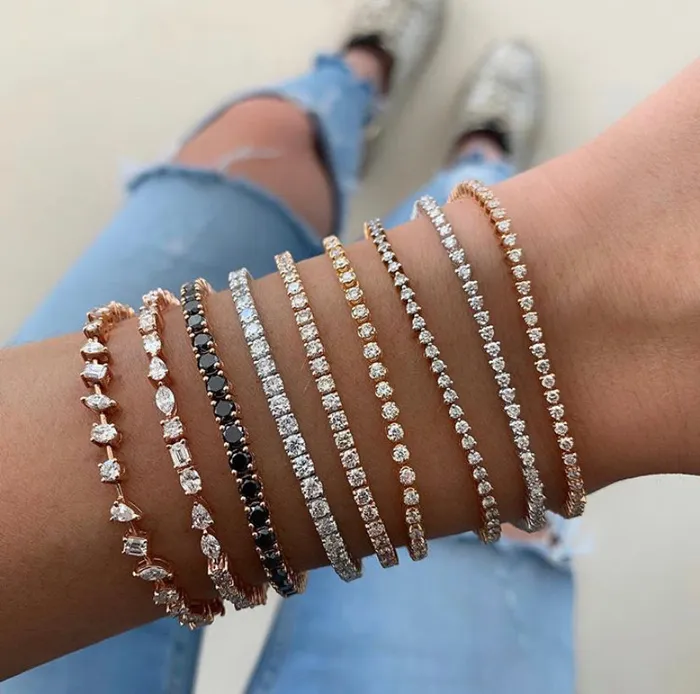 Alev Jewelry Bracelets Round Setting Tennis Bracelet