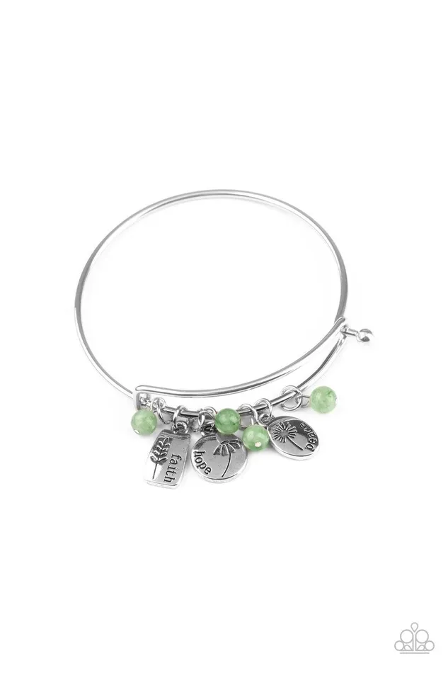 Bracelets GROWING Strong Green Bracelet Jewelry by Bretta Paparazzi Accessories