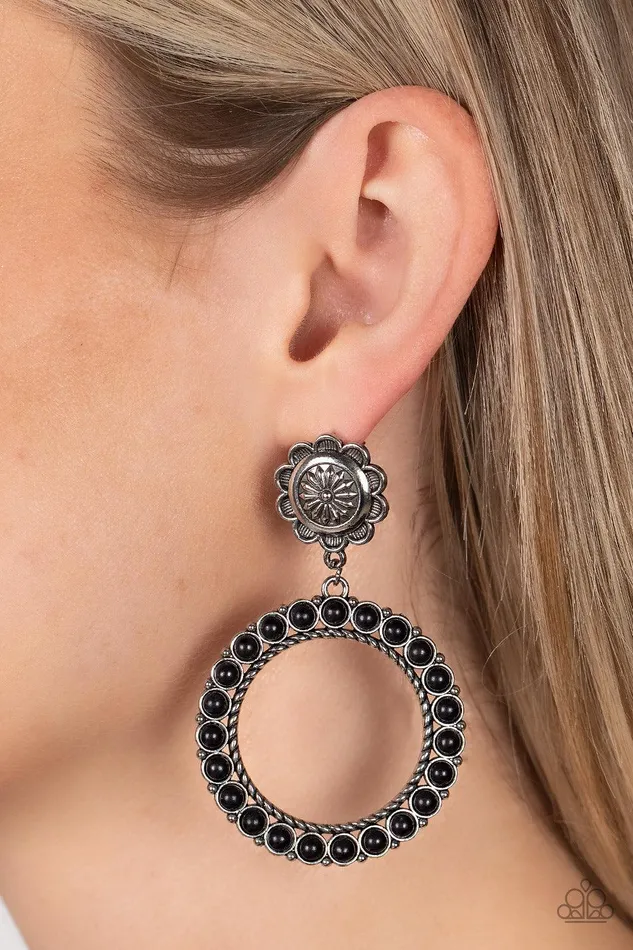 Earrings Playfully Prairie Black Earrings Jewelry by Bretta Paparazzi Accessories Earrings Playfully Prairie Black Earrings Jewelry by Bretta Paparazzi Accessories