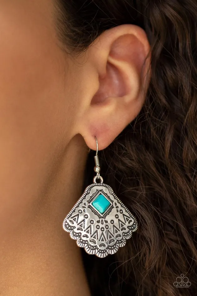 Paparazzi Accessories Earrings Mountain Mesa Blue Earrings Jewelry by Bretta