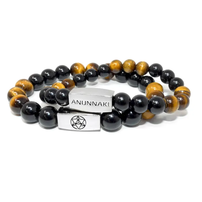10mm Elizabeth April Channeled Anunnaki Sacred Geometry Limited Edition Cosmic Species Stretch Bracelet Lily Rose Jewelry Co Bracelets