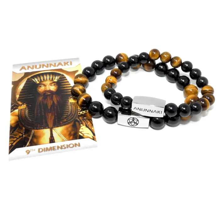10mm Elizabeth April Channeled Anunnaki Sacred Geometry Limited Edition Cosmic Species Stretch Bracelet Lily Rose Jewelry Co Bracelets