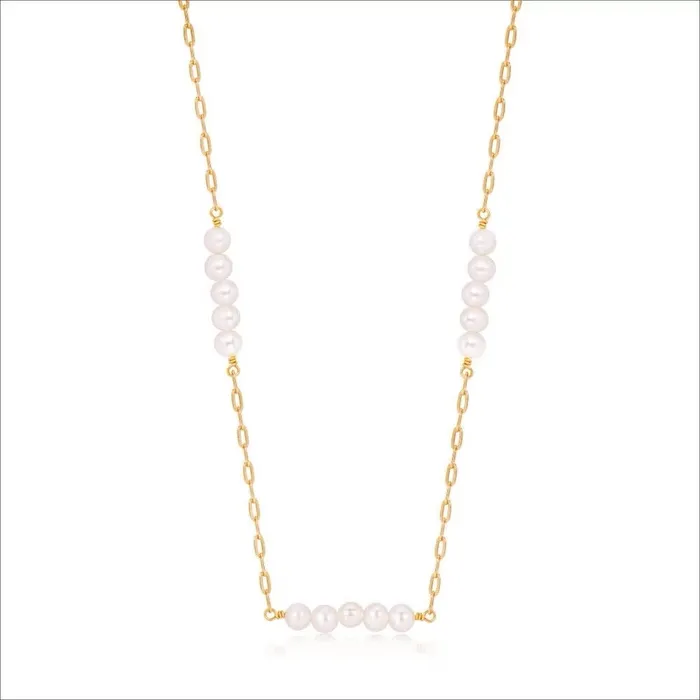 Ariel Chain Pearl Choker acemijewelry Necklaces
