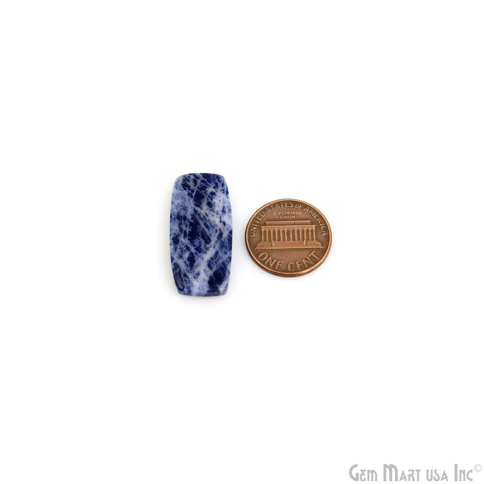 Earrings Sodalite Cylindrical Shape 30x13mm Loose Gemstone For Earring Pair GemMartUSA