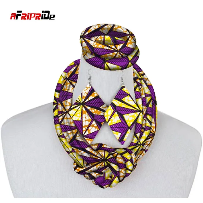 Earrings Sweet T 52 Ethnic Cloth Rope Necklace Bracelet and Earring Set for Women Girls Elegant and Stylish