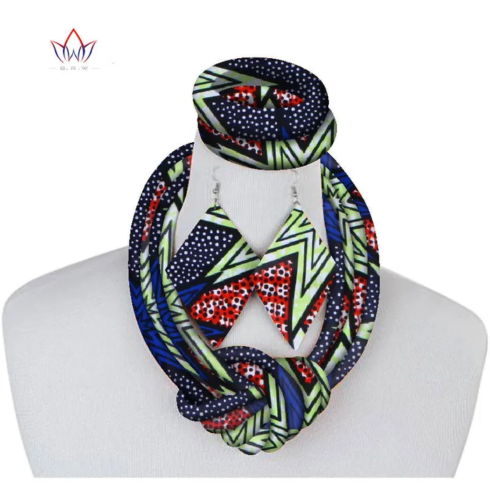 Earrings Sweet T 52 Ethnic Cloth Rope Necklace Bracelet and Earring Set for Women Girls Elegant and Stylish