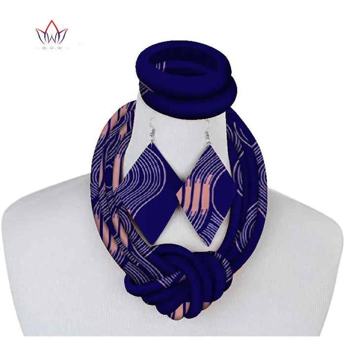 Earrings Sweet T 52 Ethnic Cloth Rope Necklace Bracelet and Earring Set for Women Girls Elegant and Stylish