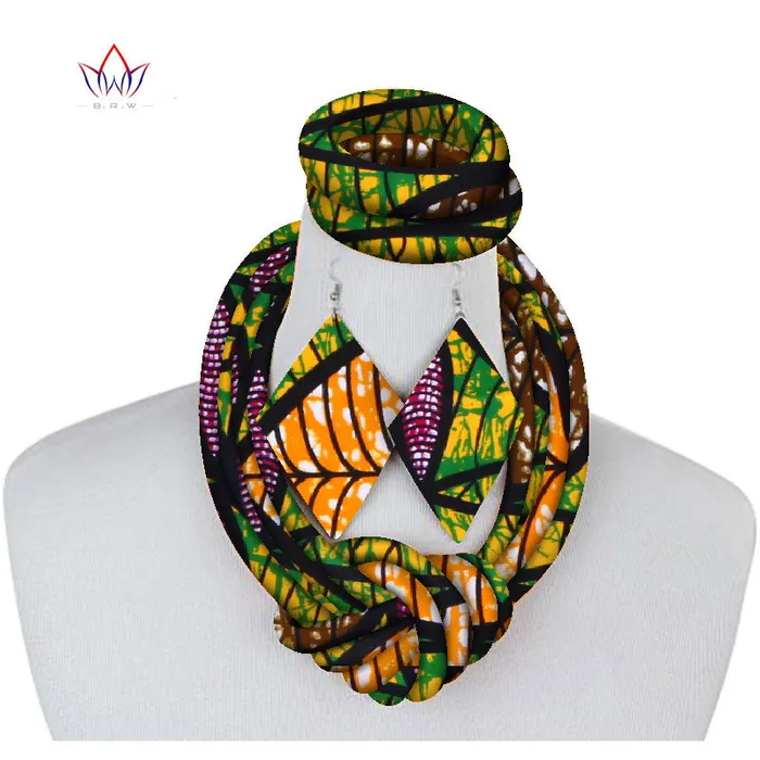 Earrings Sweet T 52 Ethnic Cloth Rope Necklace Bracelet and Earring Set for Women Girls Elegant and Stylish