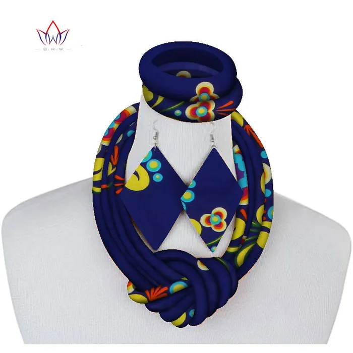 Earrings Sweet T 52 Ethnic Cloth Rope Necklace Bracelet and Earring Set for Women Girls Elegant and Stylish