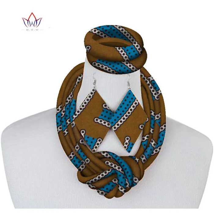 Earrings Sweet T 52 Ethnic Cloth Rope Necklace Bracelet and Earring Set for Women Girls Elegant and Stylish