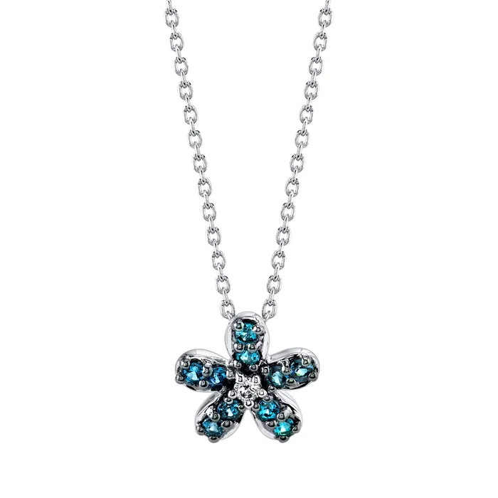 Safiya Jewels PreStyled Sets Glamor 18K White Gold Natural Alexandrite Pendant Safiya Jewels PreStyled Sets Glamor 18K White Gold Natural Alexandrite Pendant