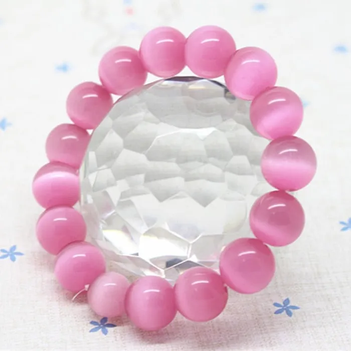 YMORL Official Store Bracelets Pink Opal Bead Bracelet