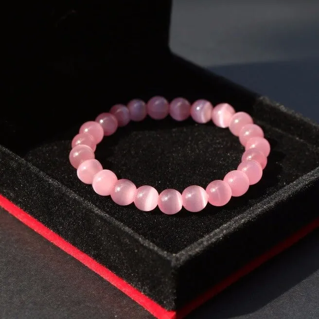 YMORL Official Store Bracelets Pink Opal Bead Bracelet