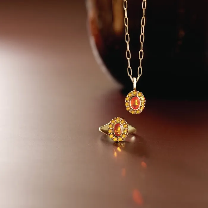 302 Fine Jewelry Necklaces Oval Natural Amethyst Rhodolite Halo Pendant Necklace Solid 14K Yellow Gold