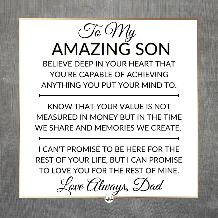 Bracelets ShineOn Fulfillment Son Gift From Dad You Can Achieve Anything Mens Braided Leather Bracelet Great As A Christmas Gift or A Birthday Present For Him