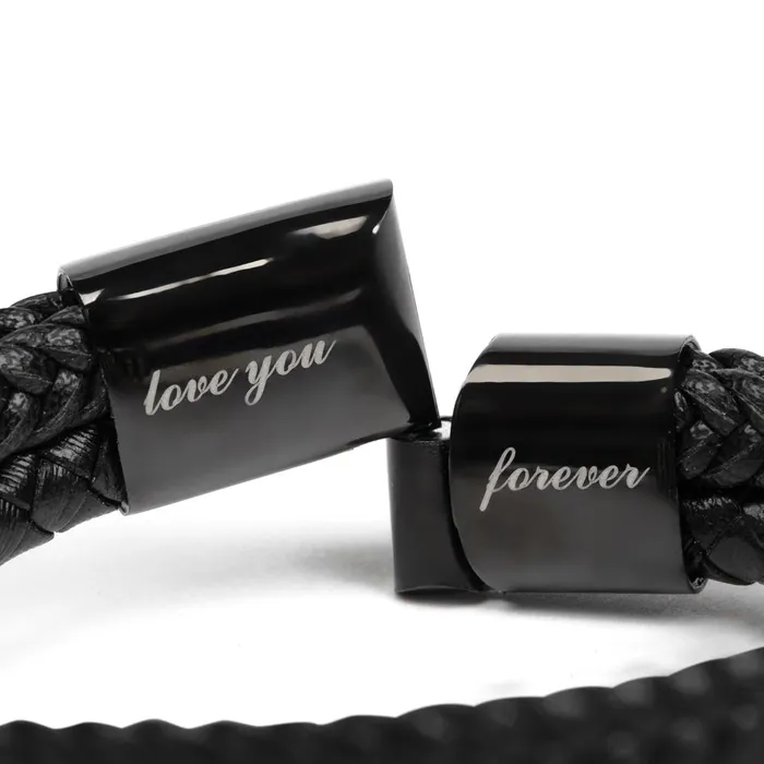 Bracelets ShineOn Fulfillment Son Gift From Dad You Can Achieve Anything Mens Braided Leather Bracelet Great As A Christmas Gift or A Birthday Present For Him