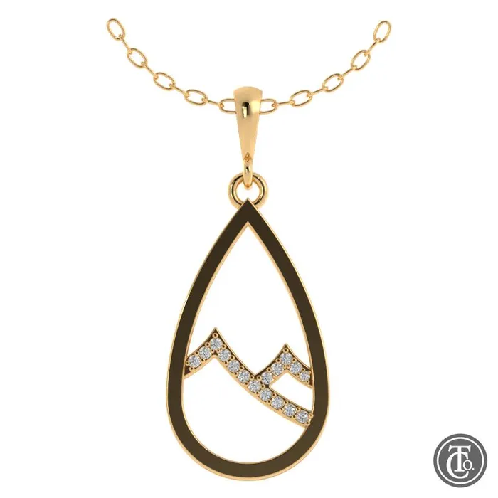 Thollot Custom Originals In Stock Only 14K Yellow Gold 08ctw French Set Fancy Style Diamond Pendant PreStyled Sets Thollot Custom Originals In Stock Only 14K Yellow Gold 08ctw French Set Fancy Style Diamond Pendant PreStyled Sets